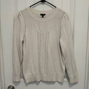 Talbots Large White Sweater